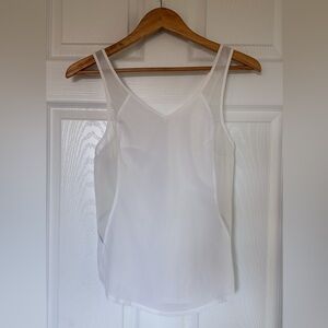 Lululemon Athletica White Asymmetrical Backless Camisole